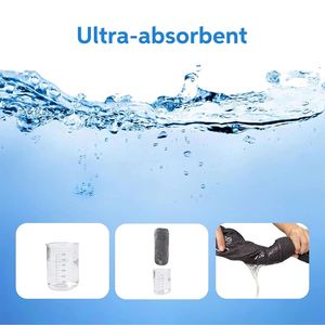 Serviette en microfibre, serviette de sport absorbante légère à séchage rapide avec poche à fermeture éclair Serviette de voyage Camping - Product Image 5