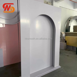 SMOOTH Factory Wholesale White Pvc Acrylic Backdrop Stand for Birthday Party Event Backdrop Wedding Decoration - Product Image 4