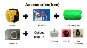 2023 كبيرة متنزه في الهواء الطلق منزل قفز قابل للنفخ مع الشريحة المياه - Product Image 6