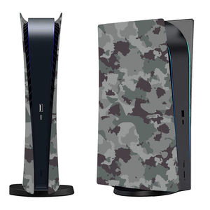 Carcasas de Repuesto para <span class=keywords><strong>Sony</strong></span> Playstation 5, Diseño Camuflaje Gris, Placa Lateral de Repuesto, Carcasa Protectora Rígida para Juegos - Product Image 5