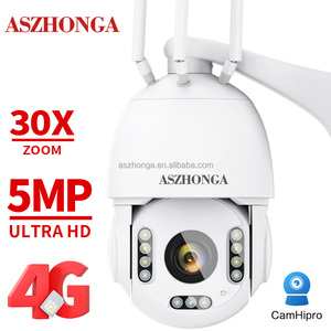 Cámara de Seguridad IP Inalámbrica de 5MP con 4GSIM, Zoom HD de 30X, Visión Nocturna IR de 80M, PTZ, Vigilancia Exterior para el Hogar, Cámara Domo CCTV CamHipro - Product Image 2