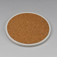 Sous-verre en céramique personnalisé de qualité supérieure absorbant pierre Animal oiseau imprimé liège pour la maison pour boissons tapis et tampons