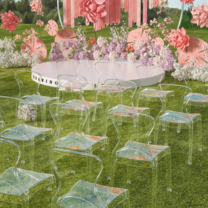 Atacado Fábrica Móveis Plástico Transparente Hotel Banquete Cadeira Policarbonato Aluguel Resina Clara Plástico Acrílico Cadeira Do Evento - Product Image 3