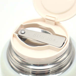 JSMART ब्रेज़्ड बीकर स्टूडेड फ़ूड बीकर इंसुलेटेड 500ml बॉक्स कैसरोल मिनी पॉट फ्लास्क हॉट फ़ूड स्टेनलेस स्टील मग - Product Image 3