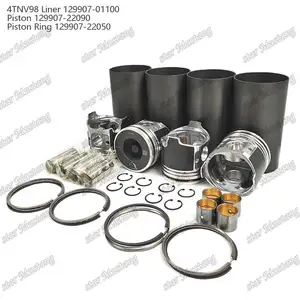 4TNV98 Cylinder Liner Kit 129907-22090 129907-01100 Suitable For Yanmar Engine Parts