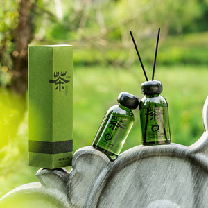 Tea Mountain Green Bottle <b>Reed</b> <b>Diffuser</b> 200ml Long Lasting Aroma Fresh Air Home Decor - Product Image 3