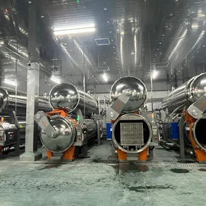 औद्योगिक जल विसर्जन रिटॉर्ट स्वचालित आटोक्लेव स्टरलाइज़ेशन मशीन