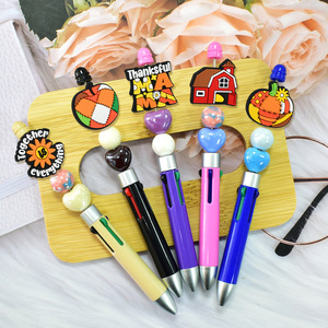 ลูกปัดพีวีซีลายการ์ตูนขายส่ง สำหรับทำเครื่องประดับปากกา DIY ลูกปัดธีมเก็บเกี่ยวฤดูใบไม้ร่วง - Product Image 1