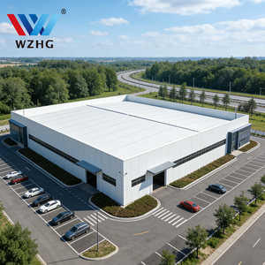 Structure de portique d'usine à installation rapide de 2400 m de portée pour l'Amérique du Nord avec atelier à mezzanine, certifiée CE ISO, avec grue - Product Image 1