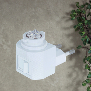 GL-082-4led chủ ổ cắm cho nhựa Ổ cắm trang trí giữ đèn với <span class=keywords><strong>Led</strong></span> chuyển cắm trong ánh sáng ban đêm - Product Image 2