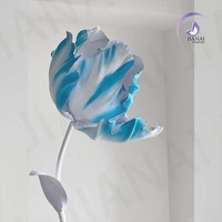 Vente chaude Tulipe Géante Artificielle et Eva Mousse Rose Fleur Ensembles pour Thanksgiving et Nouvel An Fête Décoration