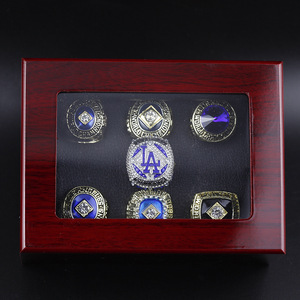 7 stuks Los Angeles Dodgers kampioenschapsring MLB honkbal kampioenschapsring heren sieraden - Product Image 3
