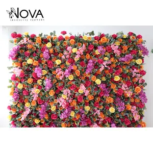 Купить искусственный цветок стены шелковые цветы розы цветок стены 8x8 футов