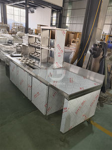 Comptoir de bar à eau en acier inoxydable de qualité professionnelle pour hôtel, personnalisable - Product Image 4