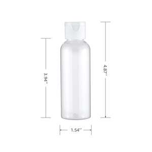 Bouteille de voyage vide en plastique, récipient Transparent, d'une Lotion, à presser, 100ml, 10 pièces - Product Image 2