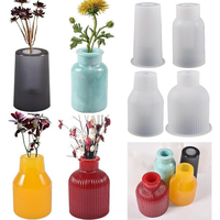 Moule en Silicone pour béton Vase de table Vase moules en Silicone pour vase décoratif en béton moule en silicone pour pots