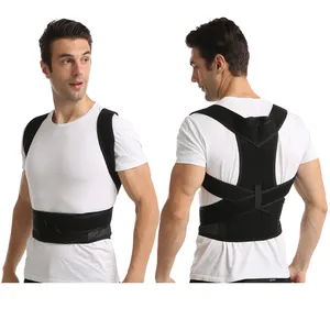 Einstellbare Schulter atmungsaktiv Wirbelstütze komfortable Oberseite Rückenbandage Haltungsregulierungsgerät für Männer und Frauen