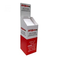 Présentoir de poubelles en carton ondulé moderne rond/carré bacs de stockage pop-up pour grains de café pour supermarché café