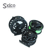 Reel Pancing Fly Fishing Selco Wholesale Large Arbor Click, Aluminium Anodized CNC Tertutup Rapat