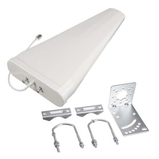High Gain 12dB Log Periodic Directional LPDA Antenna 4G LTE 5G WiFi Waterproof Outdoor N Male Connector Vertical Polarization