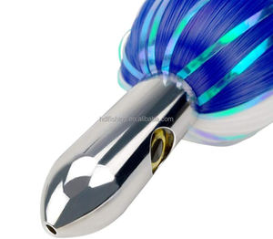 Señuelo de curricán Ilander con cabeza de bala de 7 pulgadas/9 pulgadas para Marlin Tuna Mahi Dolphin Durado Wahoo, señuelos de curricán de malla sin gancho, - Product Image 4