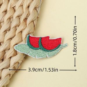 Patch brodé multifonctionnel en fer de 1,6-4,1 cm, motif dessin animé végétal, série Summer Tea House, pour la décoration DIY de vêtements, sacs à dos et sacs - Product Image 4