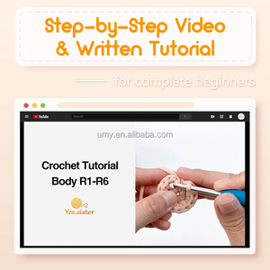 Dễ dàng để làm DIY Craft tùy chỉnh động vật học để người mới bắt đầu Amigurumi Crochet Kit cho người mới bắt đầu người lớn và trẻ em với hướng dẫn - Product Image 5