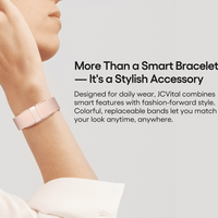 Bracelet intelligent JCVital V1 avec API SDK brevetée, suivi de la fréquence cardiaque et de la tension artérielle, SDK ouvert, vente en gros à prix abordable