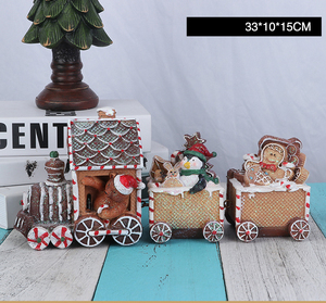 Resina artigianato giocattoli decorazione per feste natale babbo natale ornamenti bambola artigianato babbo natale giocattolo da tavola decorazione natalizia - Product Image 6