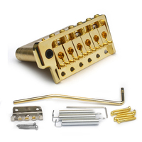 Jembatan Tremolo Presisi Tinggi CNC untuk Gitar Elektrik Gaya PRS 52.5mm Kuningan Padat Penuh 6 Sekrup Jembatan Tremolo