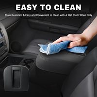 Couvre-accoudoir noir pour console centrale pour Chevrolet Silverado Tahoe Suburban 1500/2500 2007-2014 OE 15217111