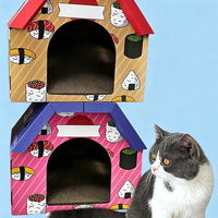 Großhandel Katzennest, Katzen-Kratzbrett, Katzennest, Tierhaus, Wellpappe-Katzenhaus, Verschleißfeste Katzenbox