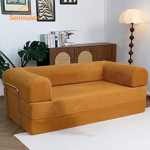 <span class=keywords><strong>Divano</strong></span> Modulare Compresso in Scatola Sottovuoto, <span class=keywords><strong>Divano</strong></span> Letto in Velluto a Coste Facile da Montare Salvaspazio per Appartamenti - Product Image 4