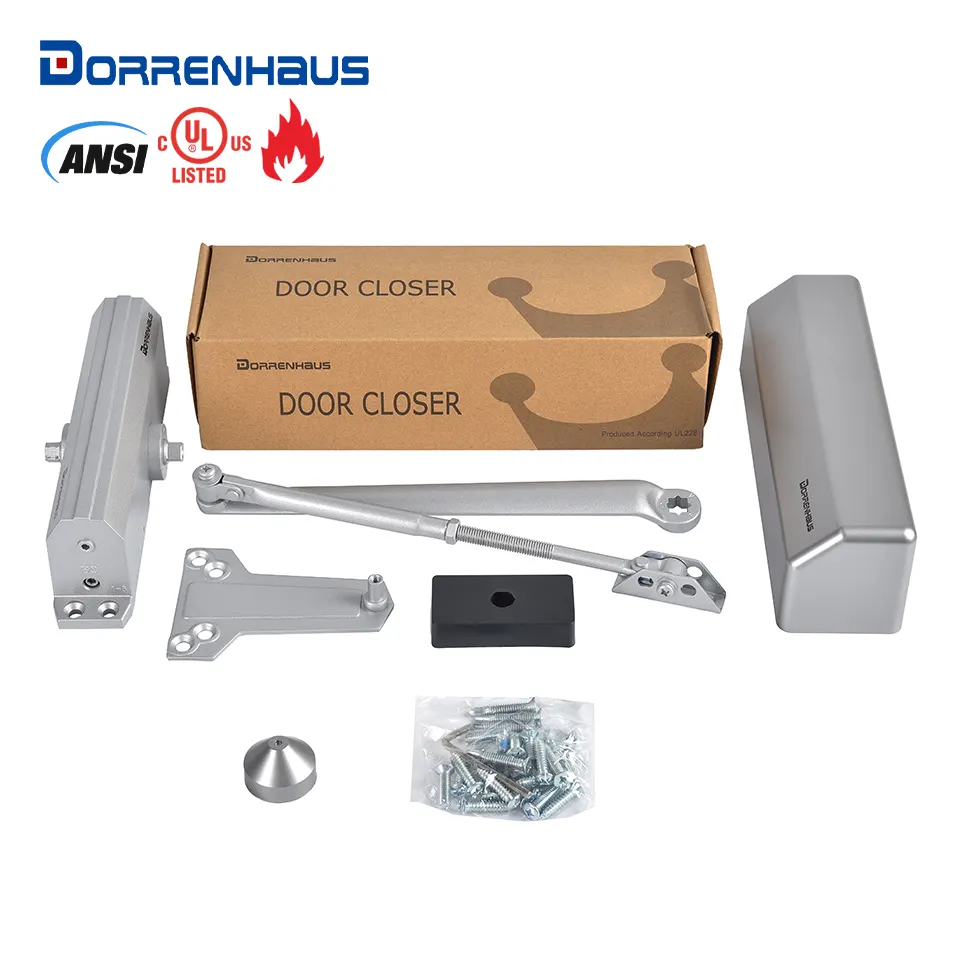 DORRENHAUS D4000 America Style ANSI UL Listed Medium Heavy Duty Adjust Hydraulic Commercial Door Closer