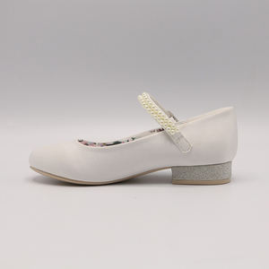 Chaussures Mary Jane à talon bas pour fille, chaussures de princesse, chaussures de fête blanches pour enfants, chaussures de mariage - Product Image 3