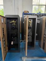 KARSUN Barrera de Tráfico Metálica DC24V, Sistema de Estacionamiento Completamente Automático, Barrera de Brazo Recto de 1-6m, IP65 RFID