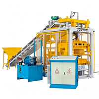 Máquina Automática Hidráulica QT4-15 para Fabricar Bloques de Hormigón, Ladrillos Huecos de Cemento y Ladrillos Sólidos Comunes