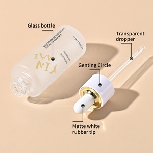 Chai serum thủy tinh mờ, vai bằng, dung tích 20ml 30ml <span class=keywords><strong>40ml</strong></span> 50ml 60ml 80ml 100ml, kèm ống nhỏ giọt dạng mây - Product Image 3