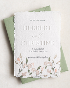 Deckle Edges Papel de algodón hecho a mano Tarjetas de menú de invitación de boda en blanco, Tarjetas de notas comerciales, Cartulina de acompañante, - Product Image 6