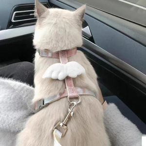 Adjustable cat leash, cute wings, kitten <b>harness</b>, <b>pet</b> supplies. - Product Image 1