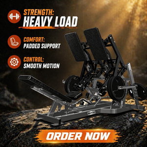 Máquina de Sentadillas con Carga de Placas de Alto Rendimiento, Equipo de Fitness Comercial Compacto <span class=keywords><strong>para</strong></span> Entrenamiento de Piernas, Muslos y Glúteos - Product Image 2