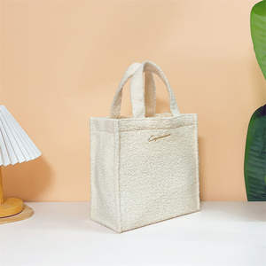 Bolsa de mano personalizable con logotipo, bolsillo con cremallera, cierre abierto, para compras. - Product Image 6