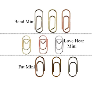 Mini Tim Rose Gold Bronze Sliver Kim Loại <span class=keywords><strong>Clips</strong></span> Bookmark Binder Clip Phụ Kiện Văn Phòng Giấy Pouch <span class=keywords><strong>Clips</strong></span> Tinh Tế Dễ Thương Stationer - Product Image 2