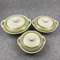 Ensemble de 3 bols de service en plastique, ensemble de bols en mélamine 7.5/8.5/9.5 pouces
