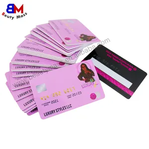 उच्च गुणवत्ता कस्टम उभरा सोने चांदी संख्या व्यापार प्लास्टिक कार्ड उपहार क्रेडिट कार्ड शैली पीवीसी कार्ड के लिए मुद्रण व्यापार