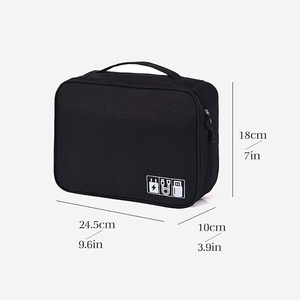 Electronics Organizer,Electronic Accessories Bag Travel Cable Organizer Three-Layer for iPad Mini,Kindle,Hard Drives,Cables - Product Image 2