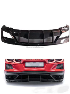 Nouveau kit carrosserie en fibre de carbone de haute qualité pour Corvette C8 : lèvre avant, diffuseur, spoiler, capot – Auto-adhésif pour rénovation/amélioration en carbone - Product Image 3