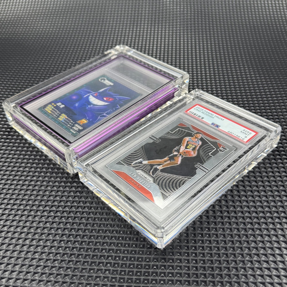 binder for football cards Pokemon PSA Graded Card Slab Holder (4mm) & Stand (10mm)