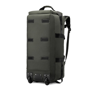 Sac de voyage décontracté Oxford à panneaux 56-75L, sac à dos de sport d'extérieur style anglais, fermeture éclair, super léger, pliable, unisexe - Product Image 6