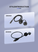 Câble d'extension USB-C M22 IP67, cordon USB-C femelle vers USB B à montage sur panneau pour équipement de tableau de bord de camion de chantier